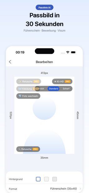 Passbild Maker – screenshot 1